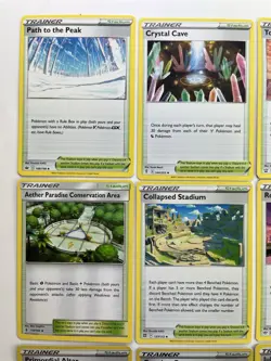 Pokemon Tcg Lot of 9 Various Stadium Trainer Reverse Holo - Image 2