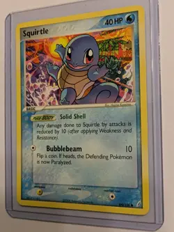 2006 Pokemon EX Crystal Guardians #64 Squirtle, 2006, C, NF/H, cd4 Great Artwork - Image 5