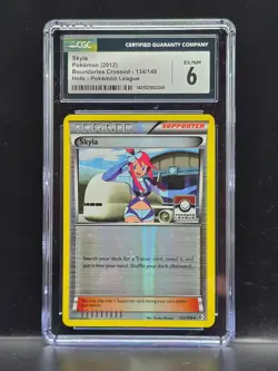 Skyla Pokemon 2012 Boundaries Crossed 134/149 Holo Pokemon League CGC 6 Trainer - Image 1