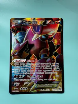 Volcanion EX (Full Art) Pokemon 2016 XY- Steam Siege Ultra Rare 107/114 - Image 1