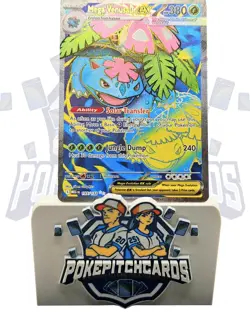 Mega Venusaur ex 155/132 Me01: Mega Evolution Holo Free Shipping Pokemon NM - Image 1