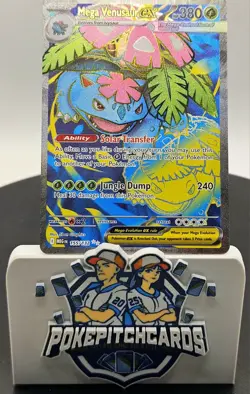 Mega Venusaur ex 155/132 Me01: Mega Evolution Holo Free Shipping Pokemon NM - Image 2