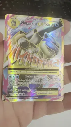 2016 Pokemon XY Evolutions Mega Blastoise EX 102/108 NM-M - Image 2
