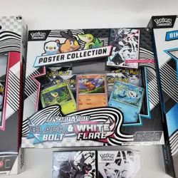Pokemon Black Bolt White Flare Lot Binder & Poster Collection Booster Bundle - Image 4
