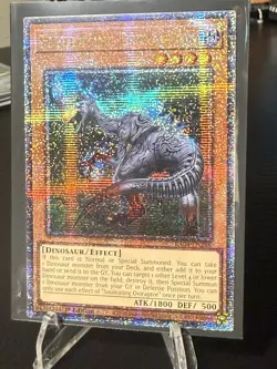 Yu-Gi-Oh Souleating Oviraptor Quarter Century Secret Rare Card RA04-EN288 - Image 2