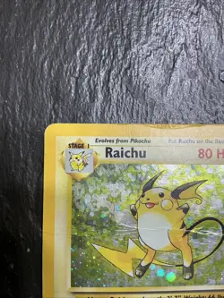 RAICHU Base Set 2 POKEMON Holo Foil 2000 Stage 1 Trading Card 16/130 HP - Image 2