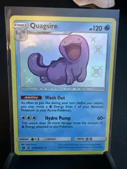 Pokemon Hidden Fates Shiny Vault Quagsire Holo Rare Card SV10/SV94 - Image 1