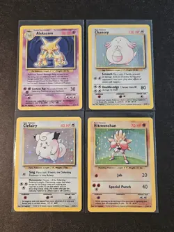 1999 Pokemon Unlimited 86 Card Set Lot with 4 Holo's - Alakazam, Chansey +++ - Image 2