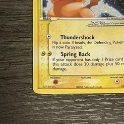 Pokemon Gold Star Pikachu Holon Phantoms 104/110 Holo Card Moderately Played MP - Image 2