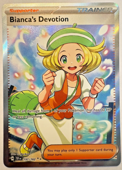 BIANCA'S DEVOTION Temporal Forces 197/162 Full Art Secret Rare Pokemon Card NM/M - Image 1