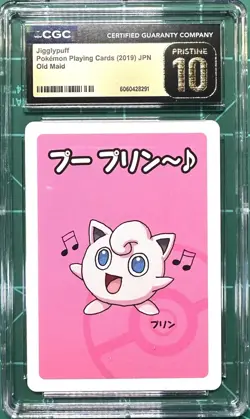 CGC 10 PRISTINE Jigglypuff Japanese - Pokemon Playing Cards Old Maid - Image 1