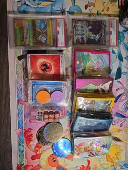 Pokemon Card Lot IR Ex Vintage Accessories Card Sleeves PSA Graded Modern Bulk - Image 2