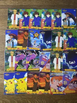 63 Card Pokemon Topps Tv Series Lot 3 Silver Foil Cards - Image 2