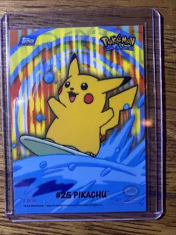 Pokemon Topps 2 Error Card Lot Pikachu Polywhirl Double Print Error - Image 4