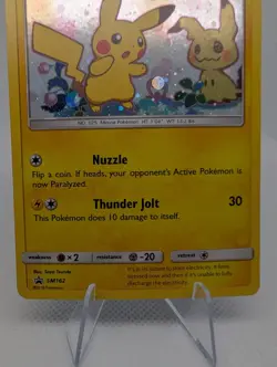 Pikachu SM162 - Sun & Moon Black Star Promo Pokemon TCG Card - LP - Image 3