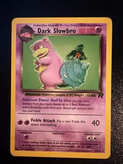 Dark Slowbro 29/82 Team Rocket Non Holo Rare Pokemon Card LPU - Image 1