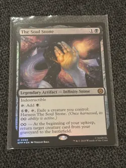 THE SOUL STONE (066) FOIL Marvel's Spider-man MTG MINT CARD - Image 3