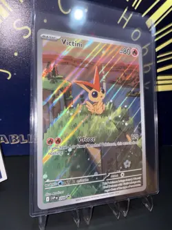 Victini 208 Black Star Promo Scarlet & Violet Holo Card Oversized 5.25 X 7.25 - Image 3
