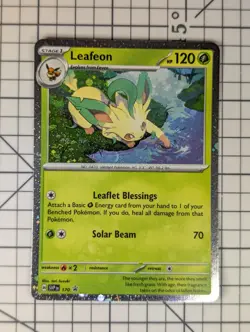 Leafeon SVP170 Prismatic Evolutions Black Star Promo Pokemon Card - Image 1
