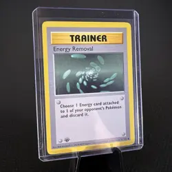 1st Edition Energy Removal 92/102 Base Set Card LP - Image 1