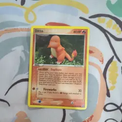 Pokemon TCG Ditto Charmander Card 61/113 EX Delta Species Lightly Played - Image 1