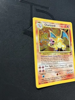Pokemon TCG Charizard Base Set 2 Holo Rare Card 4/130 Holo Swirl - Image 5
