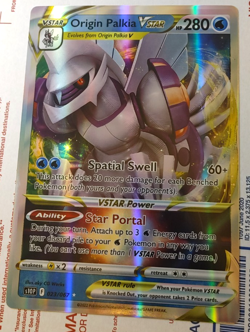 Origin Palkia VStar Jumbo Full Art Custom Fan Made Pokemon Card Holo Foil - Image 1