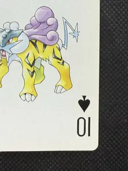 Pokemon Raikou 10 of Clubs 243 Silver Deck Lugia Playing Card Poker - Image 4