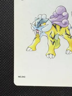 Pokemon Raikou 10 of Clubs 243 Silver Deck Lugia Playing Card Poker - Image 5