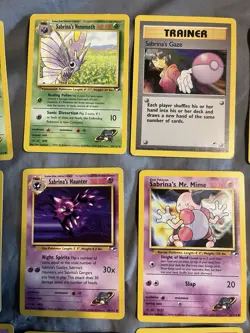 Sabrina’s Gym Challenge And Hero 15 Card Lot - LP- NM Haunter Gastly Abra Jynx - Image 3