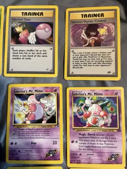 Sabrina’s Gym Challenge And Hero 15 Card Lot - LP- NM Haunter Gastly Abra Jynx - Image 4