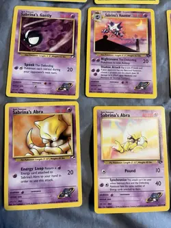 Sabrina’s Gym Challenge And Hero 15 Card Lot - LP- NM Haunter Gastly Abra Jynx - Image 5