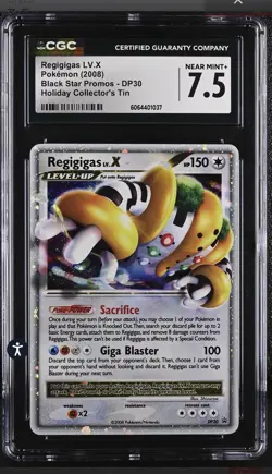 Pokemon Regigigas LV.X DP30 Black Star Promo Ultra Rare Holo Card CGC 7.5 - Image 1