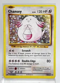 Chansey 70/108 Holo Pokemon Card 2016 XY Evolutions MP - Image 1