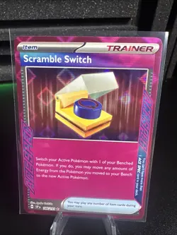 Pokemon TCG Scramble Switch Holo Card 186/191 Sv08: Surging Sparks - Image 1