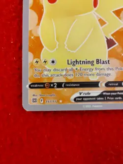 2022 157/172 Pikachu V Pokemon Playing Card - Image 3