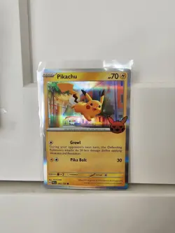 Pokemon Card PICKACHU 062/193 Trick or Trade 2023 with Halloween Stamp Holo - Image 1