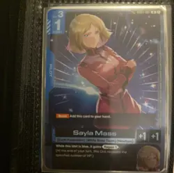 Gundam Card Game Sayla Mass GD01-087 Tournament Participation Promo Alt Art - Image 1