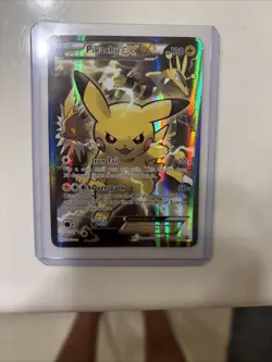 HP Pokemon Pikachu EX XY124 Black Star Promo 2016 Holo Card TCG - Image 1