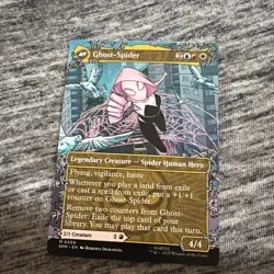 MTG magic SPIDERMAN spm BORDERLESS GWEN STACY GHOST SPIDER #209 MYTHIC - Image 2