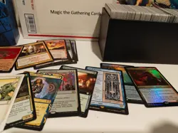 1000+ Magic the Gathering MTG bulk card lot with foils, rares, storage box - Image 2