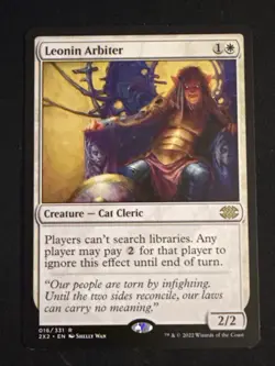 1x Leonin Arbiter (016) Double Masters 2022 LP MTG Magic the Gathering x1 MKE - Image 1
