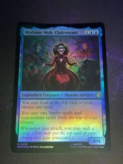 MTG * Madame Web, Clairvoyant (Foil) Spider-Man * 1X * NM - Image 1