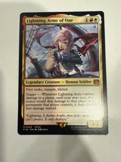 Lightning, Army of One - FINAL FANTASY - MTG - NM - Image 1