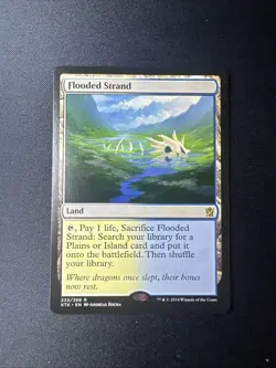 Flooded Strand Khans of Tarkir 233 LP MTG Magic the Gathering - Image 1