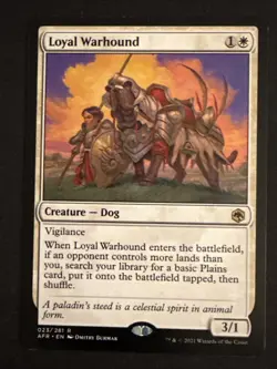 1x Loyal Warhound (023) Adventures in the Forgotten Realm LP MTG Magic x1 MKE - Image 1