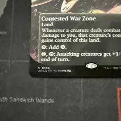 MTG Contested War Zone Borderless Galaxy Foil , Edge of Eternities , NM - Image 2