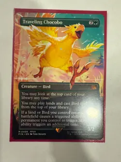 Traveling Chocobo (Borderless) Regular MTG Final Fantasy English - Image 1