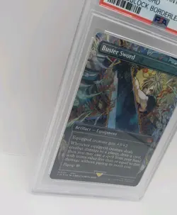 Buster Sword (Borderless, Foil) [PSA 10] Magic The Gathering Final Fantasy MTG - Image 2