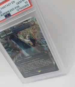 Buster Sword (Borderless, Foil) [PSA 10] Magic The Gathering Final Fantasy MTG - Image 3